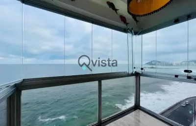 Apartamento sacada com vista mar, 3 dormitórios, 3 suites à venda na pitangueiras no guarujá | qvis