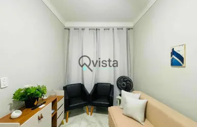 Kitnet 1 quadra do mar, reformado, 1 dormitório à venda na pitangueiras no guarujá | qvista intelig