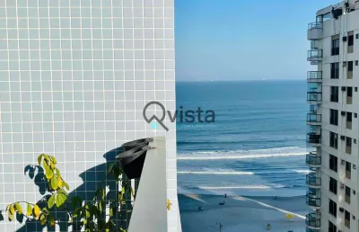Apartamento sacada com vista mar, 3 dormitórios, suite à venda na pitangueiras no guarujá | qvista