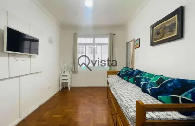 Kitnet 1 quadra do mar, 1 dormitório à venda na pitangueiras no guarujá | qvista inteligência imobi