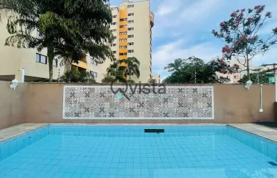 Apartamento andar alto, sacada vista mar, 1 dormitório, laser com piscina à venda na enseada no gua
