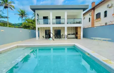 Casa em condomínio fechado com 3 quartos à venda na avenida marjory da silva prado, balneário praia do pernambuco, guarujá, 250 m2 por r$ 1.300.000
