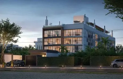 Apartamento à venda de 3 dorms., com 3 suítes, novo, em coqueiros vista mar