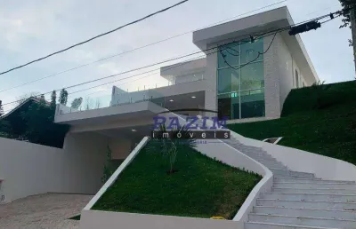 Casa alto padrão com 4 suítes à venda, 519 m² - condomínio estância marambaia - vinhedo/sp