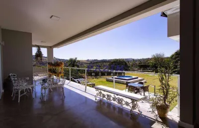 Casa térrea e moderna com 3 suítes à venda, 393 m² - recanto das canjaranas - vinhedo/sp