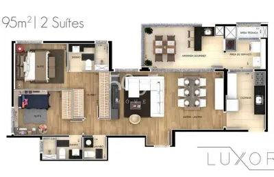 Lançamento - apartamento de 95m² úteis, 2 suítes, à venda no bairro itu novo centro em itu
