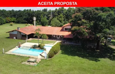 Sítio da lua à venda no condomínio altos de itu, 7 dorms (5 suítes), 600m² construídos em um terreno de 20.000m²