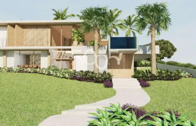Lindo projeto de casa térrea contemporânea à venda no terras de são josé ii com 2302m2 de terreno e 654m2 de construção. projeto por david bastos.