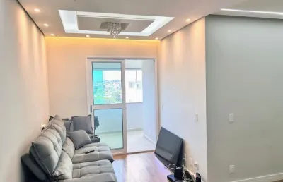 Lindo apartamento com 03 dormitórios, varanda e duas vagas na garagem. a venda na vila são sebastião em mogi das cruzes