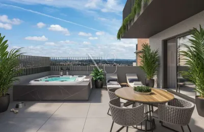 Apartamento com 3 quartos à venda na rua da bandeira, cabral, curitiba, 91 m2 por r$ 1.122.400