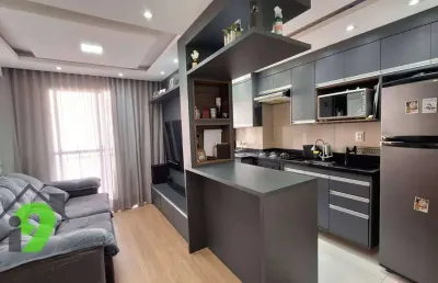 Apartamento com 2 dormitórios com suíte à venda, 49 m² por r$ 330.000 - cond. vista verde - ieiri - várzea paulista/sp