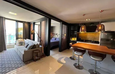 Apartamento mobiliado 1 quarto centro de balneário camboriú-sc. para | nações, balneário camboriú, santa catarina