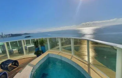 Duplex frente mar para | centro, balneário camboriú, santa catarina