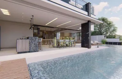 Sobrado com 3 dormitórios à venda, 400 m² por r$ 4.200.000,00 - alphaville nova esplanada - votorantim/sp