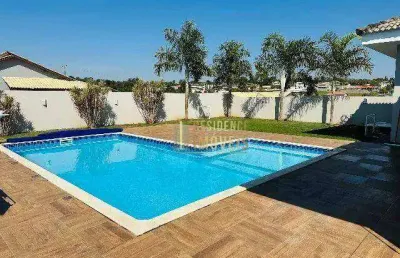 Linda casa com 3 dormitórios à venda, 280 m² por r$ 1.300.000 - cercado - araçoiaba da serra/sp