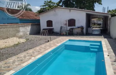 Residência com piscina 90m² - balneario coroados - guaratuba - pr