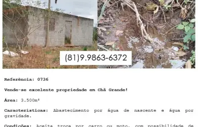 Vende-se excelente propriedade em chã grande com 3.500m