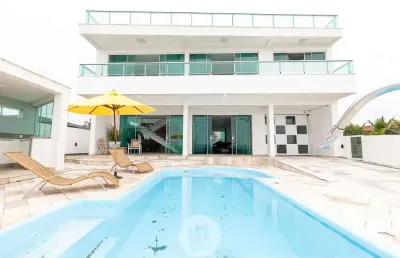 Casa com 4 quartos à venda na avenida beira mar, 10201, balneário caravelas, matinhos, 432 m2 por r$ 3.500.000