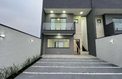 Casa com 3 quartos à venda na rua estado do rio, 142, praia de leste, pontal do paraná, 131 m2 por r$ 895.000