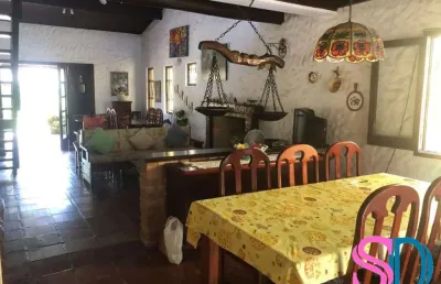 Casa com 3 dormitórios, para venda, a 80m da praia da enseada, em ubatuba – sp