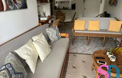 Apartamento com 02 dormitórios, mobiliado, para venda no bairro itaguá, em ubatuba - sp.