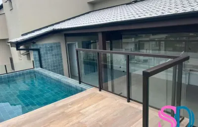 Apartamento para venda, com piscina privativa, varanda gourmet com churrasqueira, no itaguá, ubatuba sp