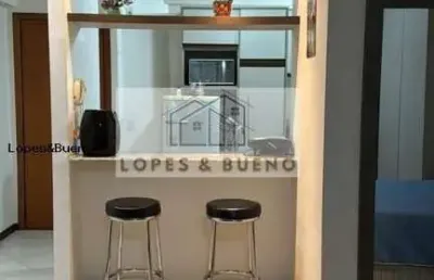 Apartamento (mondrian jardim aquarius) 1dormitório mobiliado