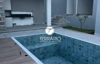 Casa à venda no alta villa em varginha com piscina e 2 suítes