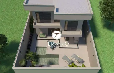 Casa à venda no reserva vila paiva em varginha com piscina, churrasqueira, 3 suítes e 3 quartos