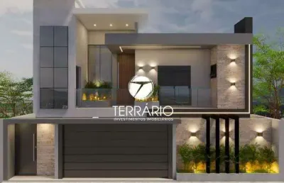 Casa à venda no alto vila paiva em varginha com piscina, churrasqueira, 3 suítes e 3 quartos