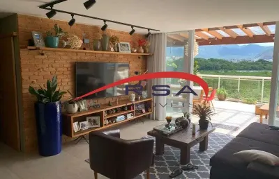 Cobertura de luxo no recreio dos bandeirantes: 3 quartos, 3 suítes, 2 salas, 4 banheiros, 2 vagas, 180m² - rio de janeiro-rj.