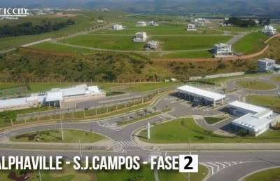 Terreno à venda 510 m²  quadra f2 - próximo da praça - cond. alphaville 2, leve declive - urbanova - são josé dos campos/sp