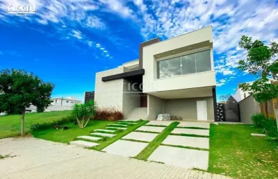 Excelente sobrado pronto para morar no alphaville 2 - 4 suítes no térreo, 377 m² de a.c e 496 m² de terreno
