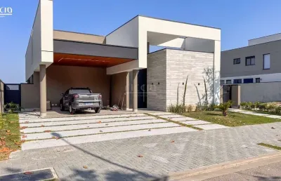 Espetacular casa térrea nova alphaville ii, com vista linda nos fundos - 4 suítes, construção de 277 m² e 553 m² de terreno - pronta para morar