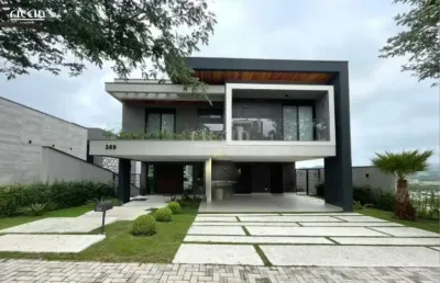 Excelente sobrado pronto para morar condomínio alphaville 2, 3 suítes + escritório, 537 m² de a.c e 554 m² de terreno