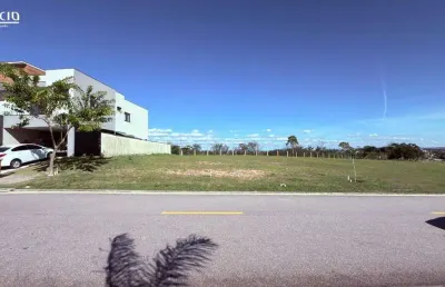 Terreno plano no condomínio alphaville 1 - plano, parte alta, 505,54 m², próximo da praça!
