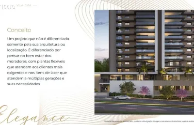 Lançamento - apartamento de 4 dorms ou 3 suítes com 188 m² 3 vagas no vila ema - com entrada a partir de r$ 146 mil