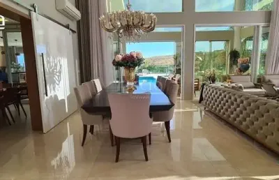 Mansão encantadora no urbanova sjc/sp, mais de 870 m² útil, 5 suítes com 8 vagas, piscina, academia, adega, pub, vista privativa