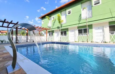 Casa em condomínio fechado com 2 quartos à venda no recanto som do mar, caraguatatuba , 96 m2 por r$ 560.000
