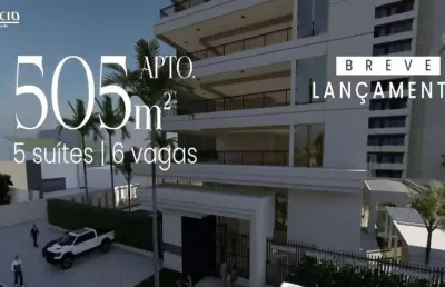 Mansões aquarius, apartamento de 505 m², 5 suítes, 8 vagas e vista incrível