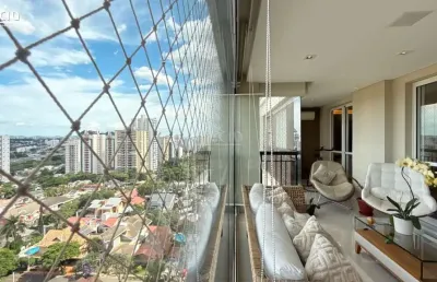 Apartamento no ed. aquarius resort à venda - 194 m² - 3 suítes e 3 vagas - andar alto, sol da manhã - decorado