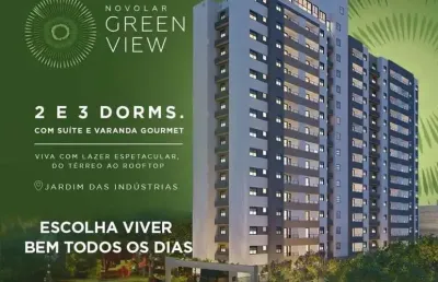 Apartamento edifício green view no jardim das industrias