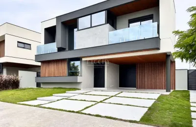 Pronto para morar - sobrado maravilhoso cond. alphaville 1 à venda, 5 dorms (4 suítes + escritorio) com 350 m² de área útil - urbanova - s.j.campos/sp