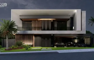 Parcelamento direto em 24 x - casa à venda no cond. reserva do paratehy 4 suítes + escritorio  - 600 m² de construção