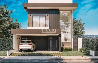 Aceita terreno como permuta - sobrado / casa à venda no cond. altos da serra 6, com 295 m² de construção, 4 suítes, previsão de entrega julho. 2022.