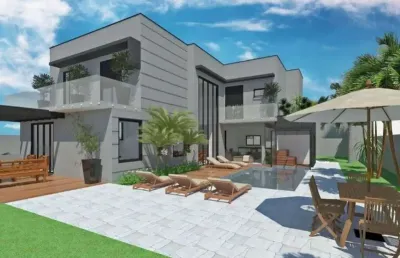 Sobrado em construção no reserva do paratehy urbanova