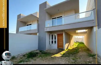 Casa com 3 quartos à venda na rua do jacarandá, 385, parque do embu, colombo, 96 m2 por r$ 596.700