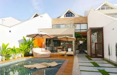 Casa com 5 suítes à venda, 300 m² por r$ 4.600.000 - barra da tijuca - rio de janeiro/rj