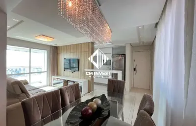 Apartamento mobiliado vista mar, são josé, com 03 dormitórios e 89m². venha conferir!