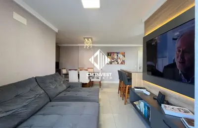 Apartamento mobiliado com terraço de 2 dormitórios e 1 vaga de garagem com 140m² de área no kobrasol são josé,sc.